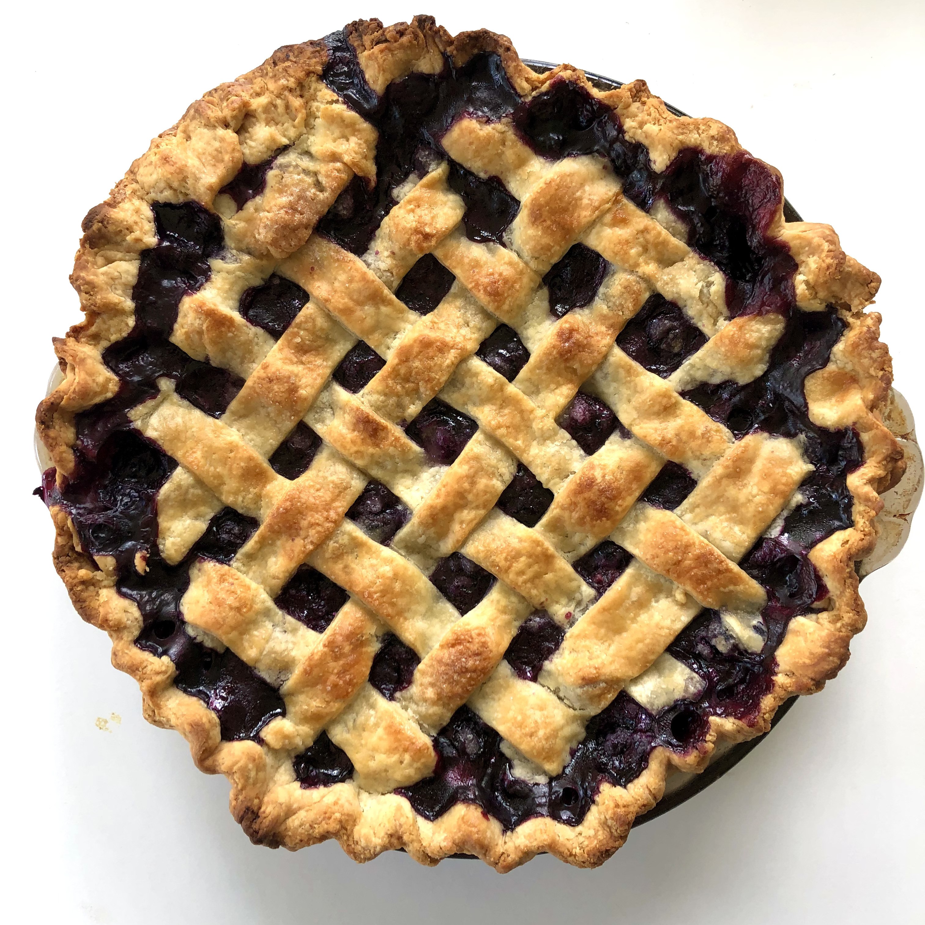 Blueberry Lattice Pie